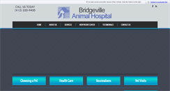 Desktop Screenshot of bridgevilleanimalhospital.com