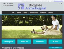Tablet Screenshot of bridgevilleanimalhospital.com